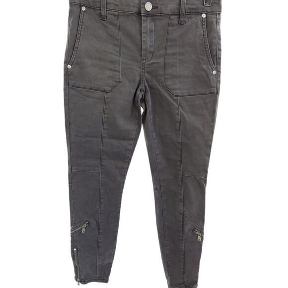 Blank NYC zipper ankle gray-green pants size 28 - Picture 5 of 9